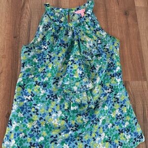 Lilly Pulitzer silk ruffle blouse